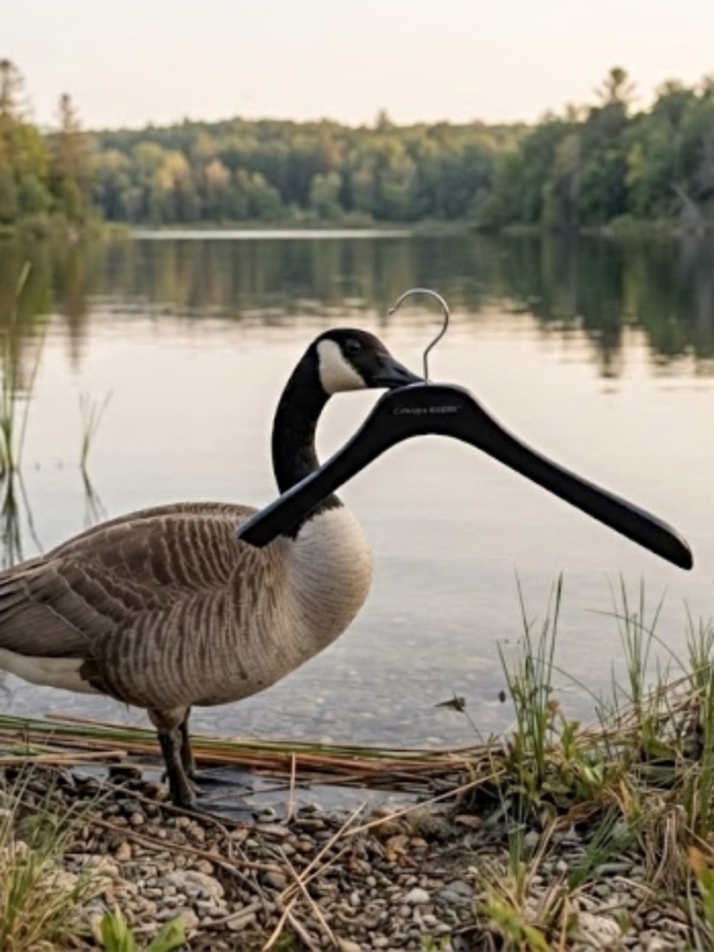 5 Authentic Canada Goose 19 Inch Wood Hangers
